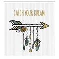 thumbnail image 3 of Ambesonne Dream Shower Curtain, Tribal Arrow with Feathers, 69"Wx75"L, Sand Brown Blue Grey, 3 of 3