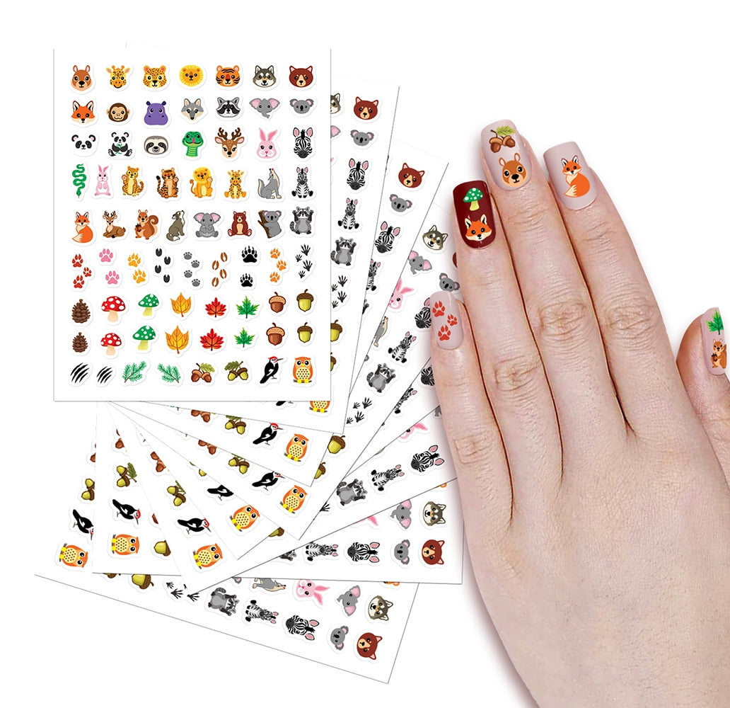 Cute Kawaii nails - Cute characters 3D Nail stickers - Hello South Korea
