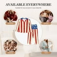 thumbnail image 7 of Disketp America Flags2 Pajamas Set Long Sleeve Sleepwear Womens Button Down Nightwear Pj Sets-{designName}-Large, 7 of 7