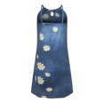 thumbnail image 5 of Ichaunyi Summer Dresses Clearance Women's Summer Casual Fashion Metal Hanging Neck Print Sleeveless Dress, 5 of 5
