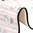 thumbnail image 6 of Dreamtimes Cute Cat Dessert Heart Hallway Runner Rug 2'x6' Kitchen Rug with Rubber Backing Stripe Valentines Non Slip Entryway Rug Runner Washable Soft Area Rug for Hallway Bedroom Kitchen Decor, 6 of 6