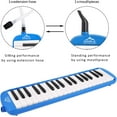 thumbnail image 2 of EASTROCK 37 Keys Melodica professional Instrument Piano Keyboard with Hard Case & Dual Blowpipes for Beginners,Blue, 2 of 7