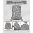 thumbnail image 7 of White Grey Spring Floral Pillow Covers King Size, Summer Flowers Botanical Soft Bed Throw Pillowcases Breathable Cooling Long Lumbar Body Pillow Sham Cover for Bed Sofa 20''x40'', 7 of 7