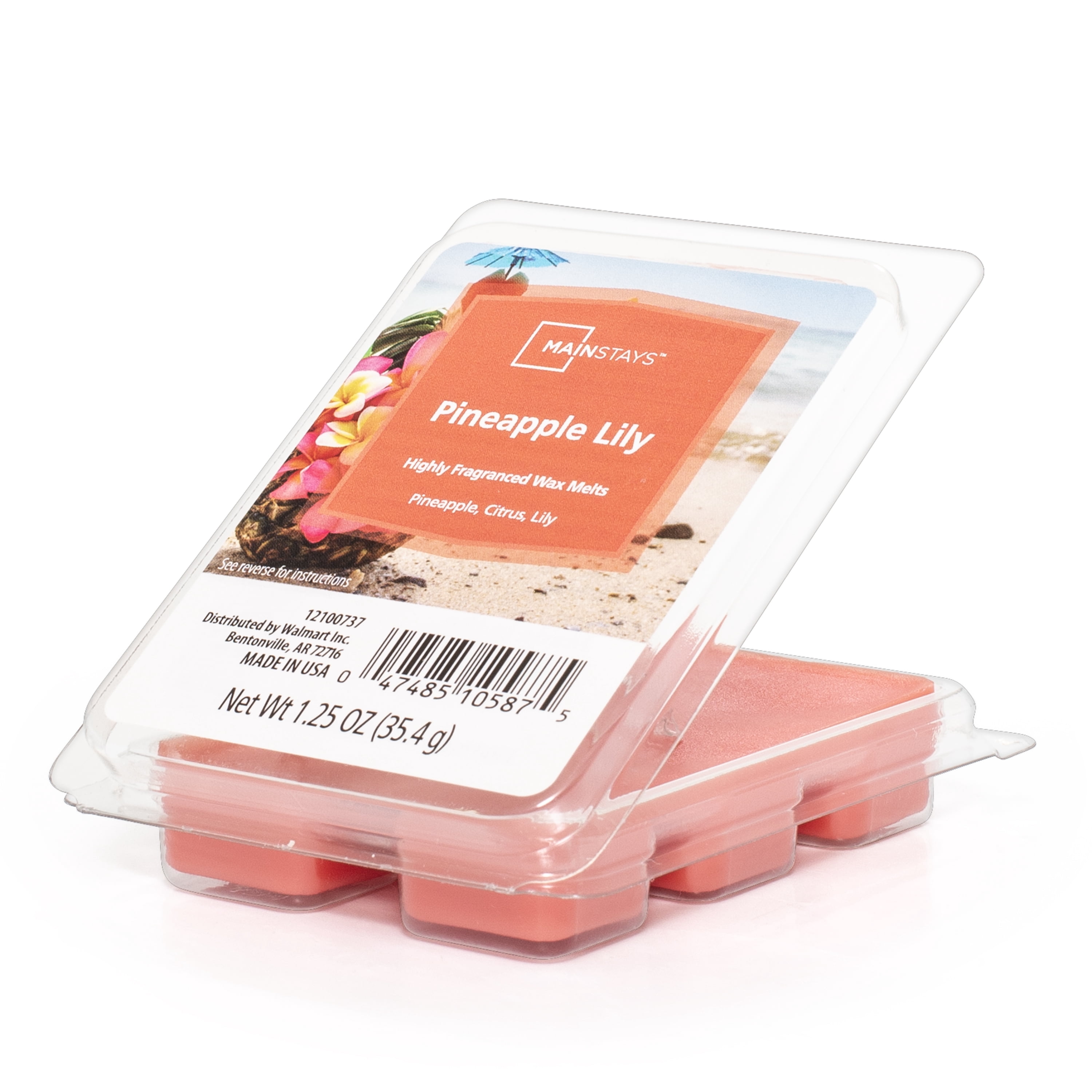 Mainstays Pineapple Lily Scented Wax Melt 1.25 oz with Tropical