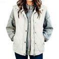 thumbnail image 4 of Xyxonk Puffer Vest Causal Sleeveless Quilted Jackets Zip Up Outerwear Vests Womens Fall Fashion 2025,White L, 4 of 4