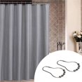 thumbnail image 2 of Jinsinto Shower Curtain Hooks Set of 12 Steel Shower Curtain Rings, 2 of 5