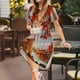 thumbnail image 3 of Balery Eiffel Tower Vestidos sueltos de manga corta para mujer, vestidos de verano 2025, vestidos casuales de corte A con vuelo., 3 of 6