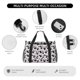thumbnail image 4 of Fotbe Cute Animal with Cow Bolsa de Viaje con Estampado, Bolsa de Fin de Semana para Mujer con Compartimento para Zapatos, Bolsa de Gimnasio con Bolsillo Húmedo, 4 of 7