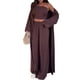 thumbnail image 2 of Conjunto Deportivo de Piezas para Mujer, de Otoño, para Estar en Casa, con Camiseta de Larga y Pantalón Deportivo de Cintura Alta Marrón Oscuro M, 2 of 9