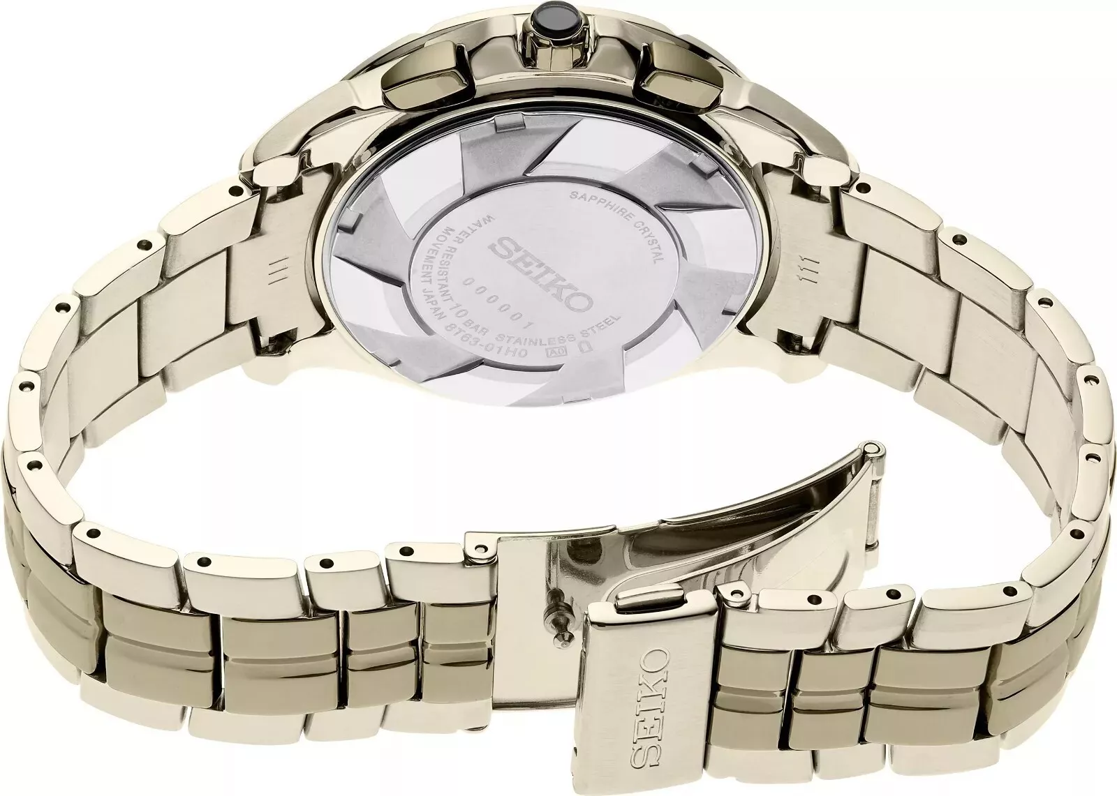 Seiko Coutura Quartz Chronograph 42.0 mm Black Dial Men's