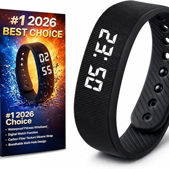 AuroraX Vibrating Alarm Fitness Tracker Silent Wristband Alarm Clock Color Screen Step Counter Music Player Weather Display Motion Wake Up Bracelet for Adults Black