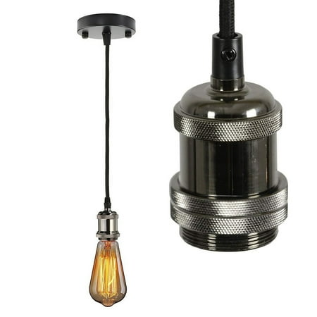 

DYstyle Vintage Hanging E27 / E26 Pendant Light Holder Kit Ceiling Retro Industrial Style Lamp Holder Kit