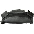 thumbnail image 5 of New Large Genuine Leather Waist Bag Fanny Pack with Two Cell Phone Pockets and Six Exterior Pockets 405 (C), 5 of 10