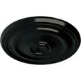 thumbnail image 3 of Ekena Millwork 15 7/8"OD x 1 1/2"P Kepler Traditional Ceiling Medallion (For Canopies up to 3 3/4"), Hand-Painted Black Pearl, 3 of 5