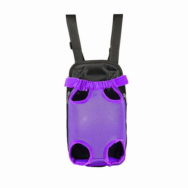 Popular Breathable Mesh Pet Carrier Backpack for Cats & Dogs, Travel Shoulder Bag with Chest Strap, Durable Portable Hands-Free