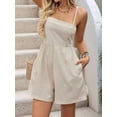 thumbnail image 2 of Women'S Loose Summer Sleeveless Cropped Jumpsuit with Pockets  S, 2 of 8