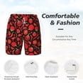 thumbnail image 6 of Picia Tomatoes And Chili pattern Mens Swim Trunks with Compression Liner Stretch Beach Shorts Quick Dry with Zipper Pockets No-Chafing Board Shorts-3X-Large, 6 of 9