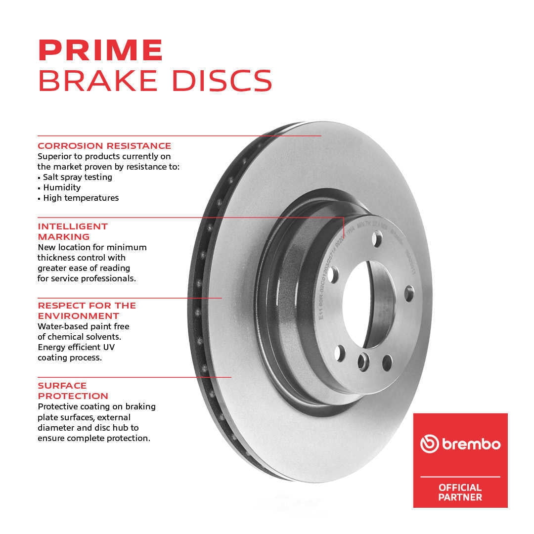 Brembo 09.B537.11 PRIME Disc Brake Rotor