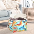 thumbnail image 5 of 16.5x12.6x11.8in Foldable Flip-Top Storage Bin, Dustproof Magic Tape Closure, Ideal for Home & Toy Organization,Butterflies, 5 of 7