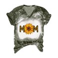 thumbnail image 4 of Fiudx Ofertas Flash Artículos En Oferta Camiseta Holgada Estampada con Cuello En V y Manga Corta para Mujer, 4 of 5
