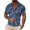 A-Light Blue1144, variant on Bibifish Mens Polo Shirts Short Sleeve Quarter Zip Geometric Line Pattern Casual Shirts Classic Fit Tops