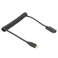 thumbnail image 3 of HD Multimedia Coiled Cable,Micro HD To HD Multimedia Interface Female Spring Fine Cable OD4.0 Camera Tablet To TV Connecting, 3 of 8