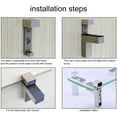 thumbnail image 3 of Whataatahia - Soporte de pared para estante de vidrio o madera (2 unidades) para estantes de 5 a 30 mm de grosor, 3 of 5