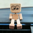 thumbnail image 2 of Shaking Wooden Man Figurine, Charming Little Wooden Figure That Sways, Portable Handmade Car Ornament Desktop Decor, Creative Gift By PULMCheerger, 2 of 9