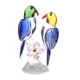 thumbnail image 2 of yuksok Crystal Parrot Statue Bird Figurine Sculpture Animal Model Colorful Ornament for Blue, 2 of 9