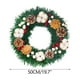 thumbnail image 2 of Guirnaldas navideñas de algodón artificial, guirnalda de piñas, corona de simulación de algodón con lazo para colgar., 2 of 5