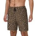 thumbnail image 1 of Fotbe Brown Leopard Traje de Baño para Hombre – Shorts de Natación de Secado Rápido con Forro y Bolsillos-X-Large, 1 of 6