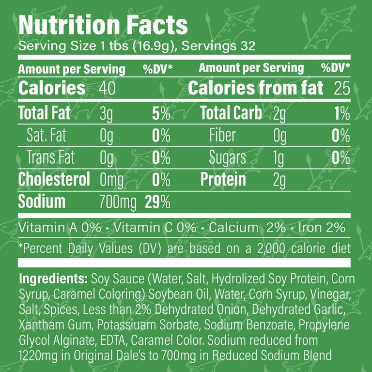 Dale's Savory Reduced Sodium Cooking Blend, Spices and Liquid