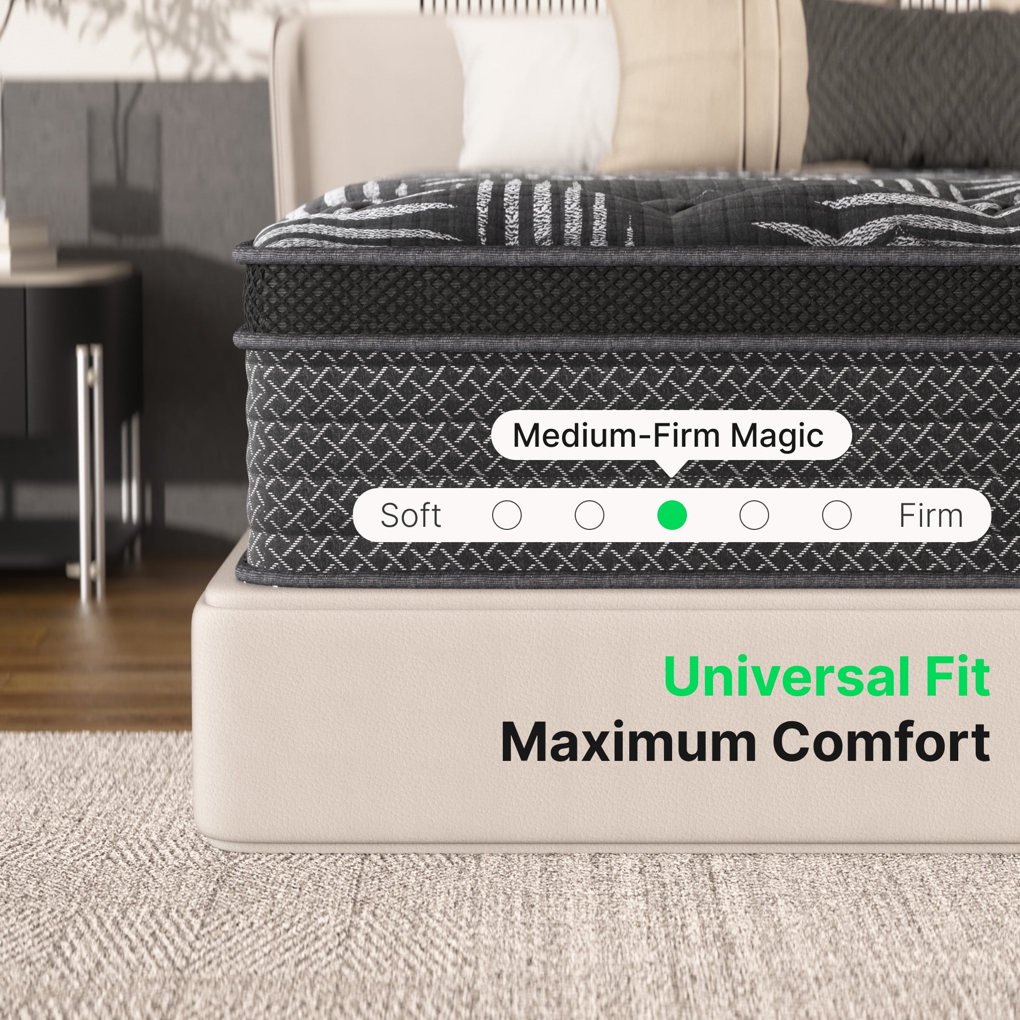 Behost Full Size Mattress 10 inch, CertiPUR-US Cooling Memory Foam Hybrid Mattress in a Box for Full Bed, Deep Sleep Mattresses