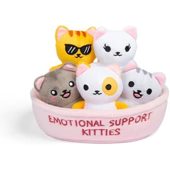Pop-Tarts™ Emotional Support by Relatable, Snack-Inspired Pals, Full of Bite-Sized Plushies and Cute Stuff, Unexpected Funny Gifts for Loved Ones, Includes 5 Plush Pals with Plush Box