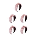 thumbnail image 3 of Minnieouse Diadema de franela con perlas, aros para el pelo elegantes a la moda, diadema multicolor, tocado Retro, buena elasticidad, rosa Type2 NO2 Minnieouse CBP582347, 3 of 4
