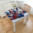 thumbnail image 2 of BANET Tablecloth Patriotic Gnomes Table Cloth Table Cover American Flag Star Picnic Table Cover for Party Camping Dinner Decor Supplies White, 2 of 7