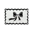 thumbnail image 2 of Tuvgenk Cute Funky Bathroom Rugs Black Water Absorbing Bathroom Mats Non-Slip Waves Quick Dry 16 X 24 in, 2 of 6