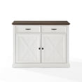 thumbnail image 2 of Crosley Furniture Clifton Modern Wood Kitchen Island in Distressed White/Brown, 2 of 3