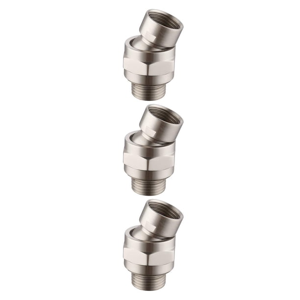 Cateissary Adaptador de ducha Cabezal de ducha de acero inoxidable Válvula desviadora Separador de agua para baño, cepillado 1# 3piezas Cateissary CBP000690
