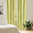 thumbnail image 2 of Ambesonne Yellow Flower Curtains, Fresh Garden Art, Pair of 28"x95", Yellow Cream, 2 of 5