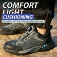 thumbnail image 2 of Vantalaria Comfortable Steel Toe Shoes for Men Women Lightweight Puncture Resistant Safety Footwear Work Shoes Men Safety Work Sneakers for Industrial, 2 of 7