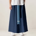 thumbnail image 2 of XIYON Mens Pants Summer Large Size Straight Loose Wide Leg Pants Men's Ancient Style Pants Trousers Streetwear, 2 of 5