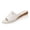 Shoes # Beige, variant on Flatform Wedges for Women Open Toe Slip On Slide Sandals Wide Single Band Denim Texture Espadrille Sole Casual Summer Everyday Walking Vacation Mules