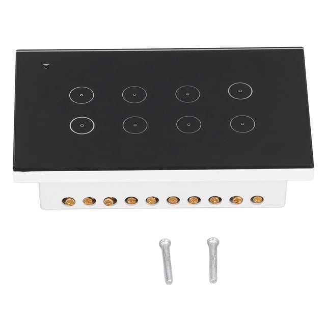 Apartment Smart Switch,8 Gang Smart Switch Touch Switch Remote Control Touch Switch Sleek Aesthetic