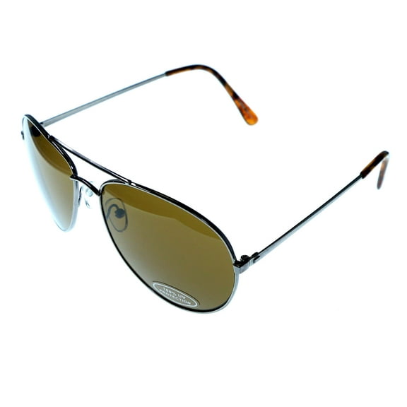 Mi Amore UV protection Aviator-Sunglasses Silver-Tone/Brown