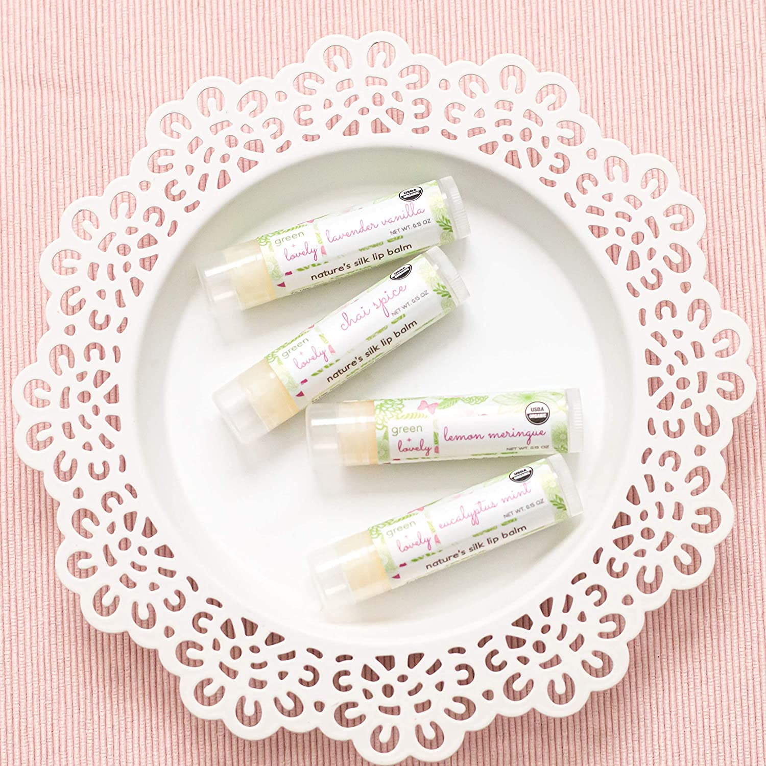 Nature's Silk Lip Balm (4 Scent Variety Pack)