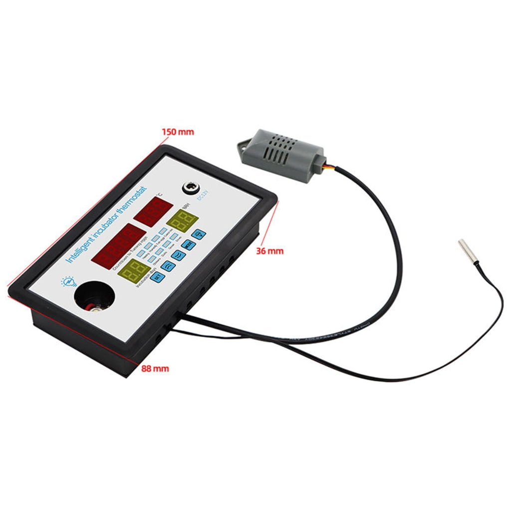 All-Purpose Digital Temperature Controller Centigrade Thermostat Humidity Controlling with Probe for Incubator Fridge