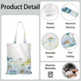 thumbnail image 5 of Watercolor Butterfly Floral Canvas Tote Bag – Romantic Nature-Inspired Reusable Cotton Shopping Bag with Artistic Fantasy Garden & Starry Sky Design for Women, Teens, Aesthetic Gift Lovers, 5 of 7