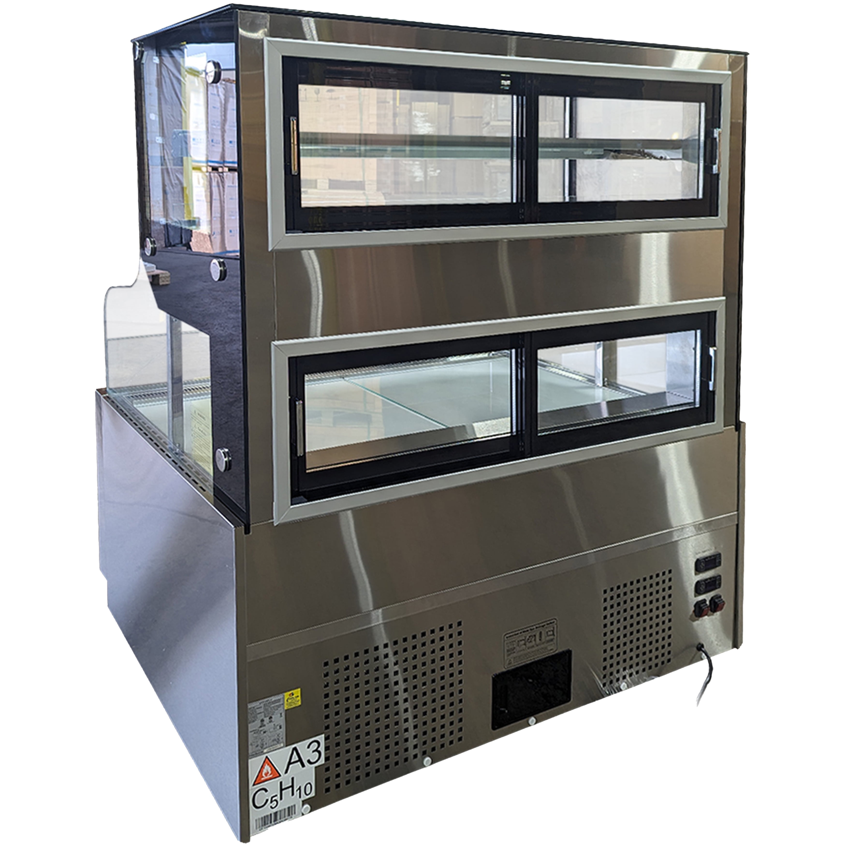 NSF 51 in. Open Air Cooler Display Case Refrigerator 19 Cu.Ft. Commercial Refrigerator ETL
