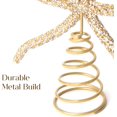 thumbnail image 4 of Christmas Decorations Gold Glass Rhinestone Bow Tree Topper, Christmas Tree Top Decoration for Indoor Outdoor Home Room Party, Christmas Tree Ornaments Xmas Tree Toppers Decor 2025, 4 of 12
